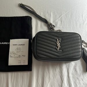 🌟 YSL Gray mini Camera Bag with Original Dust Bag and Receipt